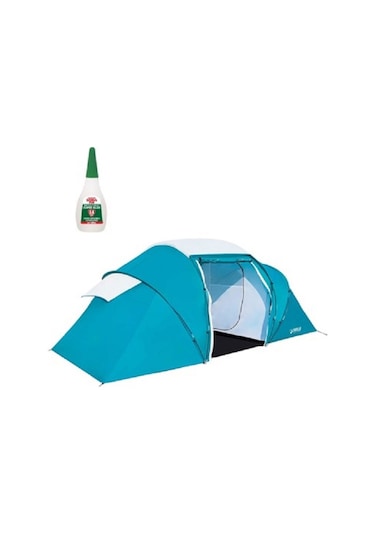 Bestway Pavillo 4 Kişilik Çift Bölmeli Aile Kamp Çadırı 68093 Mavi