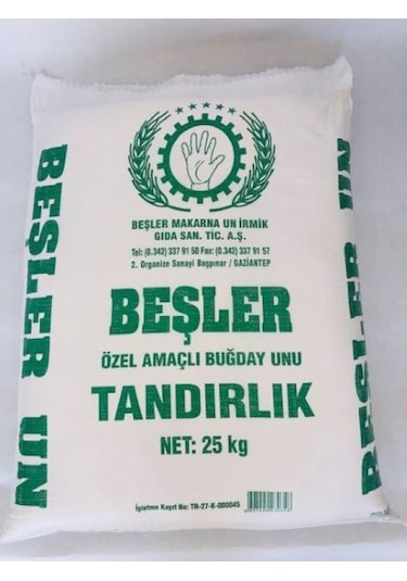 Beşler Un Tandırlık Un 25 KG