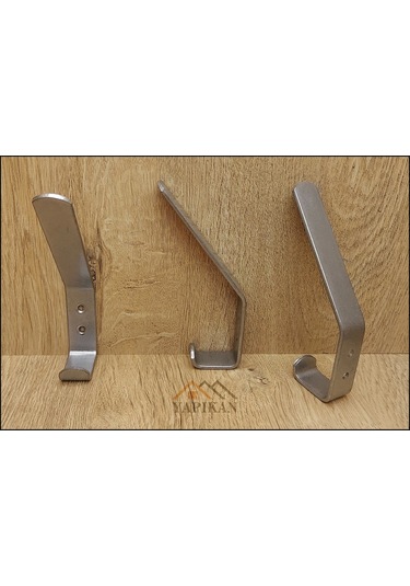 Dekoratif Gümüş Portmanto Askı Çelik - Metal Vestiyer Mont Çanta Ceket Şapka Eşya Askısı