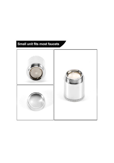 Xurunkeji Üç Renkli Led Sıcaklık Sensörü Sprey Musluk Su Musluğu GÜMÜŞ