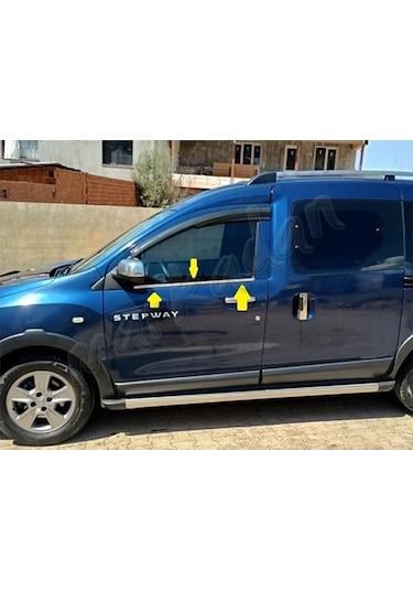 Markadan Dacia Dokker Krom Cam Çıtası 2012 Sonrası 2 Parça Paslan
