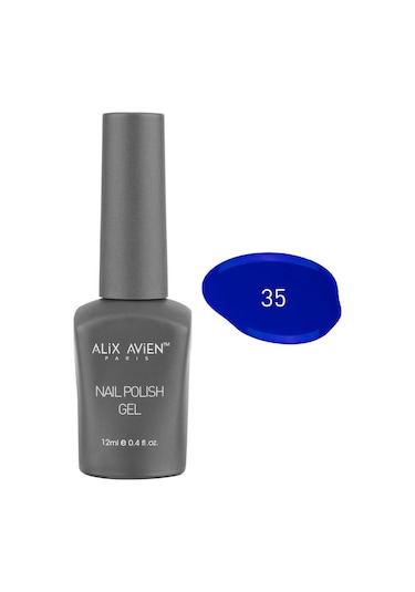Alix Avien Uv Kalıcı Saks Mavi Jel Oje 35 Gel Polish 12 Ml