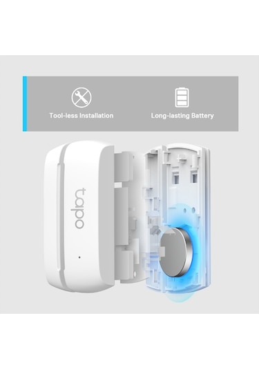 TP-Link Tapo T110 Wi-Fi Akıllı Kapı Pencere Temas Sensörü