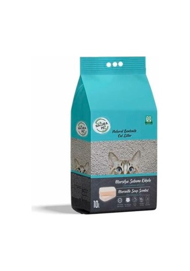 Eco Natura Marsilya Sabunu Kokulu Kalın Taneli Topaklaşan Bentonit Kedi Kumu 10 L