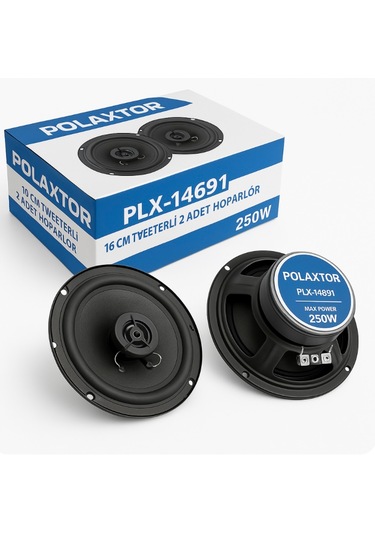 Polaxtor Plx-14691 16 Cm Tweeterli 250w Çift Oto Hoparlör