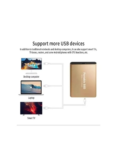 Yeni Taşınabilir Ssd 256 Tb Yüksek Hızlı Harici Sabit Disk 1 Tb Sabit Disk Usb Black 2tb Diğer