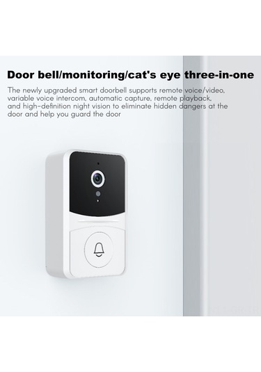 Singree Akıllı Kapı Zili X7: Gece Görüşlü, Mobil Uygulamalı, 3'ü 1 Arada Çözüm Diğer