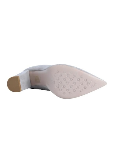 Poletto Hakiki Deri Pudra Ayakkabı Stiletto 4924 84 V2-2274 Pudra