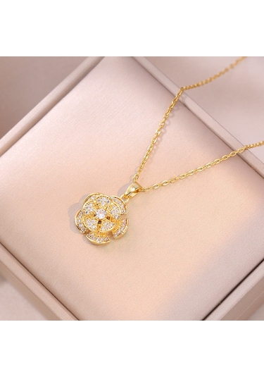 Bayan Kolye: Moda Estetiği Titanyum Çelik Kolye No.65 Çok REnkli