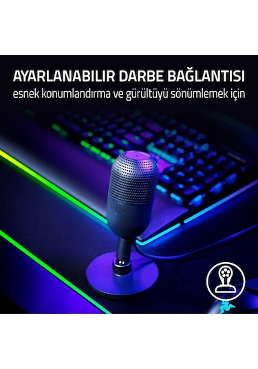 Razer Seiren V3 Mini Ultra Kompakt Usb Mikrofon Rz19-05050100-r3m