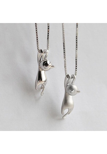 Saatcaddesi Pigado Metal Sevimli Kedi Kolye