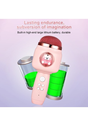 Tenfowee Kablosuz Bluetooth Mikrofon - Taşınabilir El Mikrofonu, 1200mah Pil, Gürültü Azaltma, Parti Ve Ktv İçin