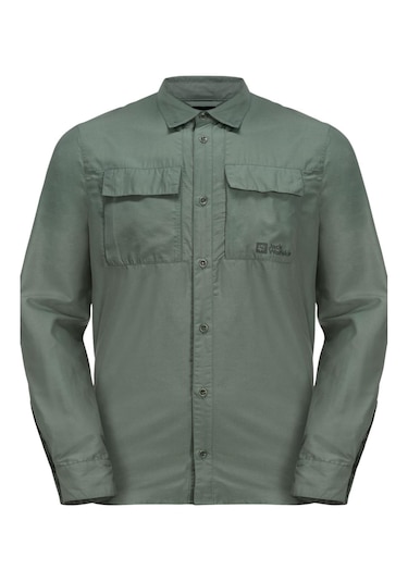 Jack Wolfskin 1404101 Barrier L/s M Gömlek Yeşil Erkek Gömlek Yeşil Jack Wolfskin 1404101 Barrier L/s M Gömlek Yeşil Erkek Gömlek Yeşil