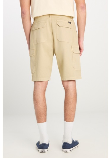 Lee Relaxed Fit Geniş Kesim Chino Erkek Cargo Şort 71ja4897614 Bej