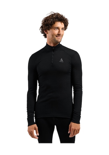 Odlo Odlo Active Warm Bl Top Turtle Neck L/s Half Zip Erkek Siyah İçlik Üst 6000 Siyah