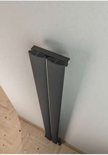 Warma Serez Dikey Alüminyum Radyatör 185x1800 Pütürlü Antrasit 7946