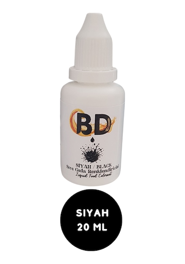 Bd Sıvı Gıda Boyası 20 Ml Siyah