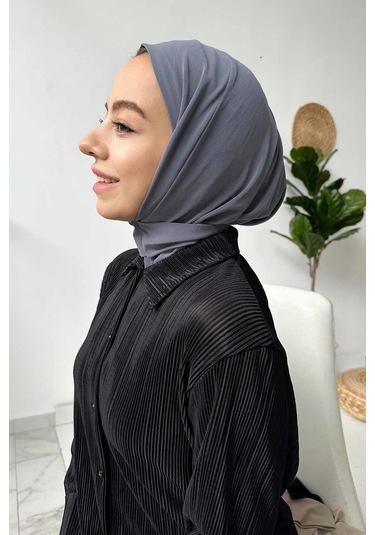 Kahijab Çıtçıtlı Bone - Gri - Standart Gri