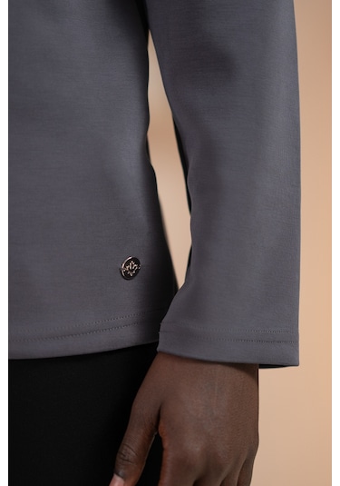 Paul Martin Modal Esnek Kumaş Regular Fit Mevsimlik Sweatshirt Antrasit