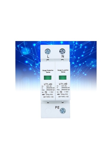 Fortunelane 2p 40ka Montajlı Fırtına Koruma, 420v, 2. Seviye, Dayanıklı Ark Söndürücü