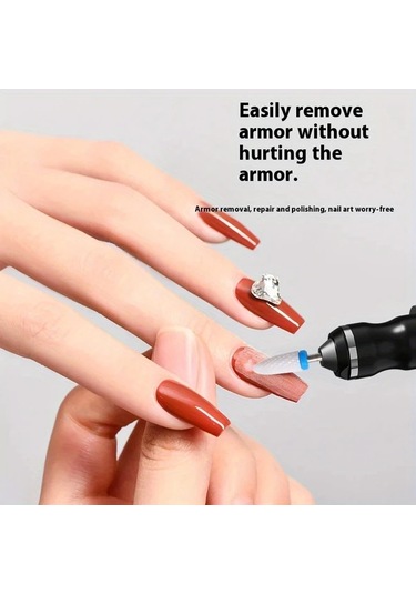 Willowhaven Mavi Kolay Paket Profesyonel Tırnak Taşlama Cilalama Kalemi 5 Başlık Kablosuz 3 Hız Usb C Şarj Ev Salon Manikür Pedikür