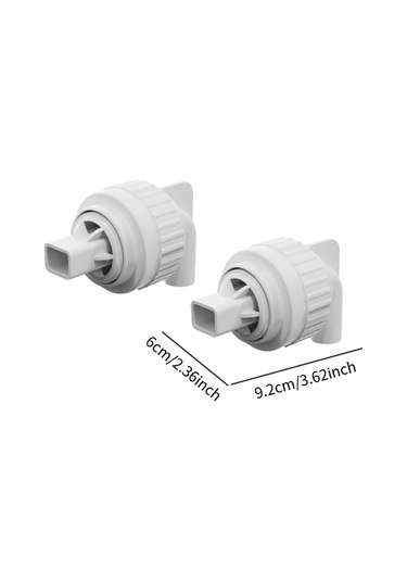 Suntek 2x Akvaryum Ördek Gagası Nozul Bağlantısı Dönen