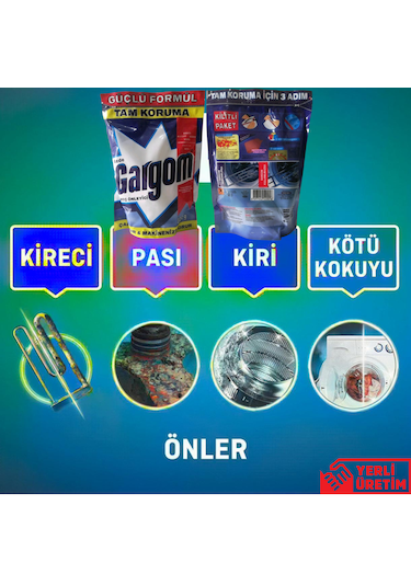 Gargom Kireç Önleyici 8 x 500 G