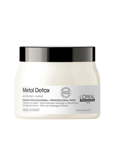L'Oréal Professionnel Serie Expert  21 Metal Detox Renkli Açıcı İle İşlem Görmüş Saçlar İçin Maske 500 ML
