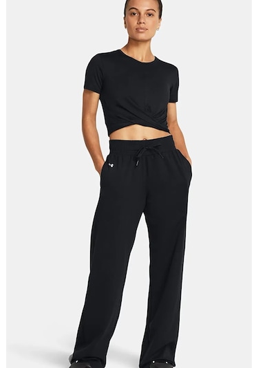 Under Armour Motion Open Hem Kadın Eşofman Altı 1383721-001 Siyah