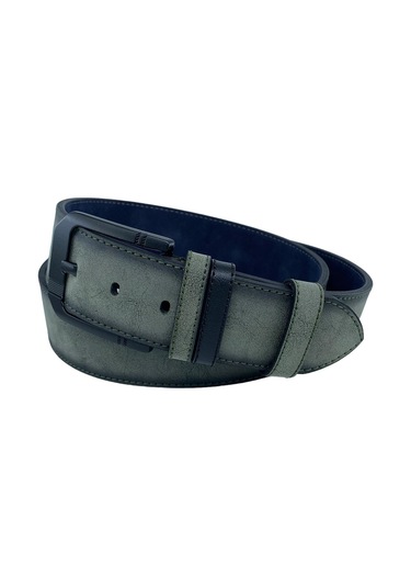 Haki Yeşil Süet Suni Deri Dikişli Model 4.5 Cm.lik Unisex Spor Kemer - 4510-10 Haki