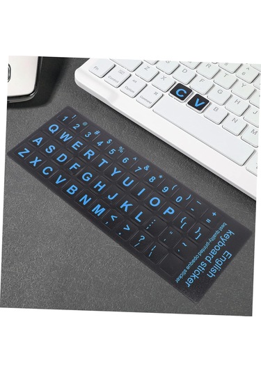 6 Adet Evrensel İngilizce Klavye Çıkartmaları Yedek Dizüstü Bilgisayar Klavye Harfleri Çıkartmaları Seti Mat Yüzey