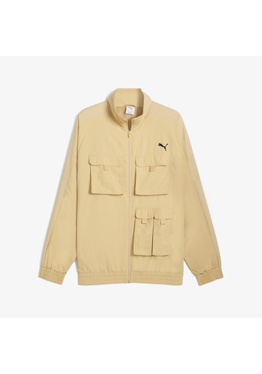Puma T7 Cargo Relaxed Track Erkek Krem Ceket 632092 Krem