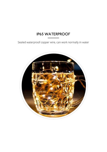 Mavi 10m 5m 3m 2m Bakır Tel Led Tinsel Garland Akülü Peri Led Dize İşıklar Tatil Noel Düğün Parti Dekor 10m Mavi