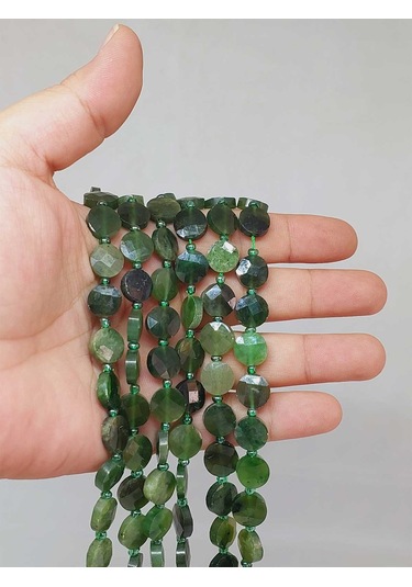 Yeşim Taşı 4x9.5mm Yarım Dizi 49908 18cm Uzunluğundadır Çok Renkli