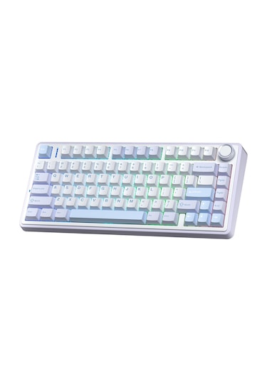 Aula F75 Mekanik Rgb Tkl Gray Switch Kablosuz Makrolu Hot Swap Klavye