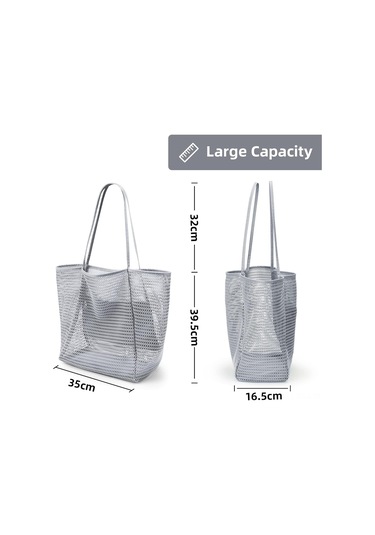 Springsun 35 Litre Çok Kapasiteli Plaj Çanta - Yarı Ağızlı Ve Katlanabilir, Deniz, Piknik, Çamaşır & Tatil İçin Dayanıklı Nilon Torba