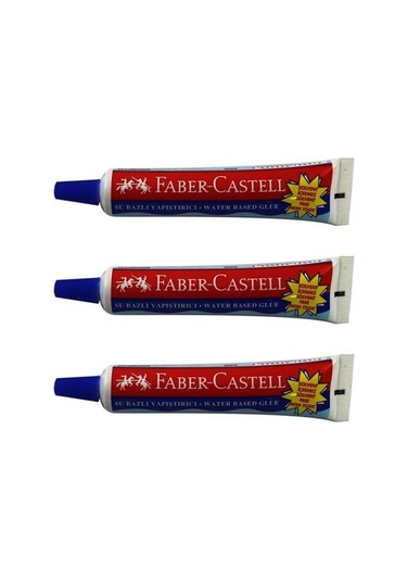 Faber-Castell Su Bazlı Yapıştırıcı 19 Gr 3'Lü