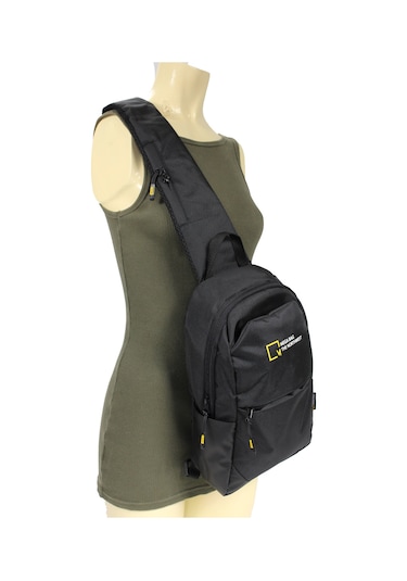 M 1005 Mega Bag Unisex Göğüs Çapraz Çanta, Body Bag Siyah