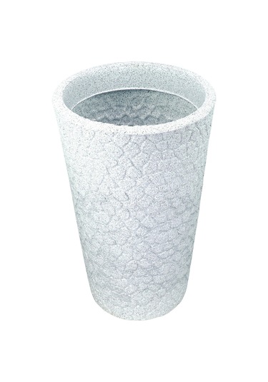 Bostann Dekoratif Saksı - Petra 120 - 80l - Beyaz