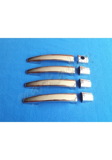 Peugeot 208 Krom Kapı Kolu 2012 Sonrası 4 Kapı Paslanmaz  Çelik