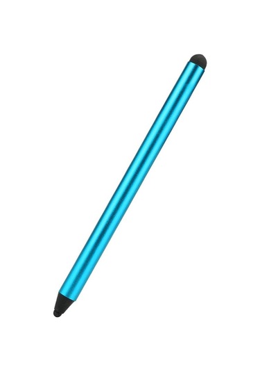 Jms  Parmak İzi Önleyici  Tablet İçin Çift Ekranlı Dokunmatik Kapasitif Çizim Kalemi Stylus Mavi