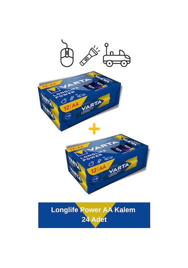 Longlife Power Aa Kalem Pil 24 Adet