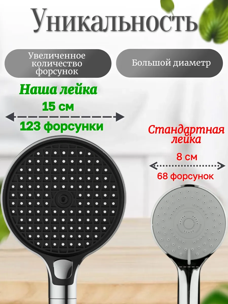 Dl Market Filtreli Duş Başlığı, 15 Cm Büyük 439744839 Krom