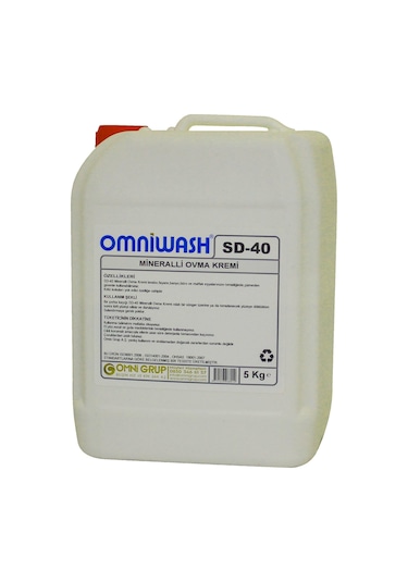 Omniwash Sd-40 Mineralli Ovma Temizlik Kremi 5000ml 4 Adet 4'lü Set