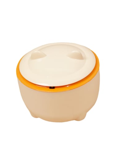 Suntek Masaüstü Çöp Tenekesi Sepeti Mini Kova Tezgah Ofis Turuncu