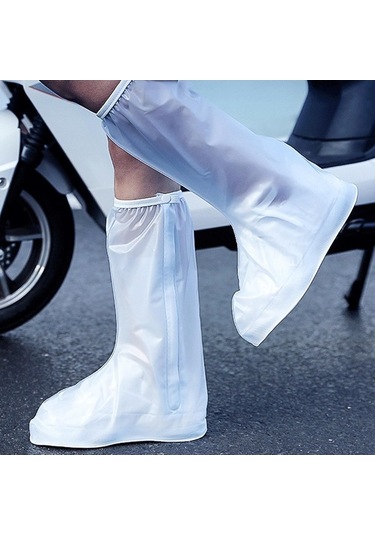 Trendooze Homyl Dayanıklı Galoş Bot Kaplaması - Null Beyaz Beyaz