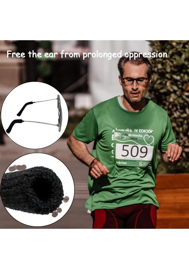 Geeroyoo Gözlük Kullananlar İçin Esnek Pamuklu Kulak Koruma Yastıkları - 4 Adet Set