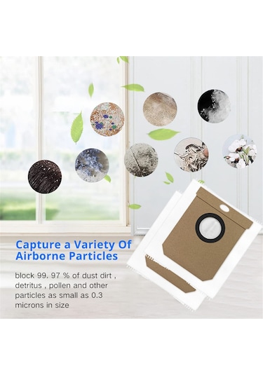 Snoweagle Conga 7490 Ultimate Ev Süpürgesi Aksesuarları İçin 8 Adet Toz Torbası