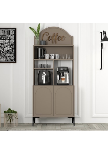 Lyon Kahve Köşesi 80cm - Atlas / Siyah