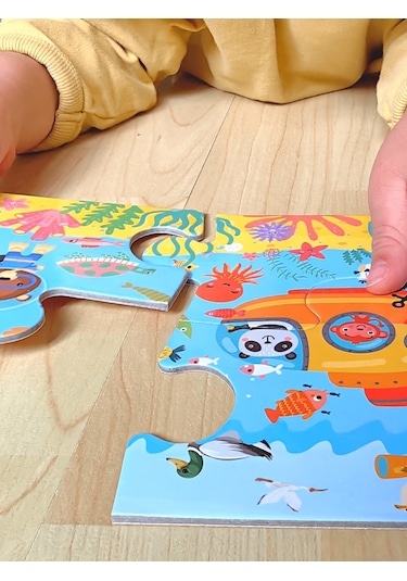 Doerkids Kademeli Taşıtlar Puzzle Eğitici Puzzle 30 Parça 4 In 1